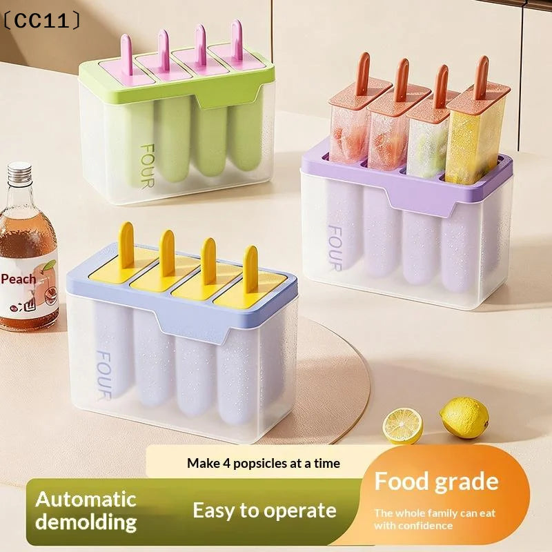 Popsicle Sorbet Mold Food Grade Household Making Abrasive Tools Lid Qme