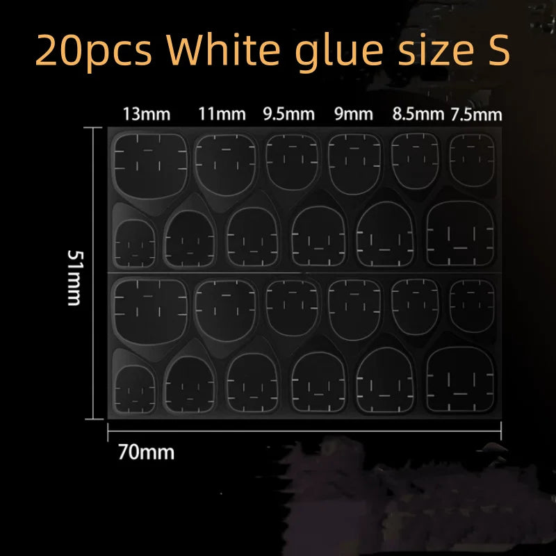 Nail Jelly Glue Double Sided False Art Adhesive Tape Sticker Nails