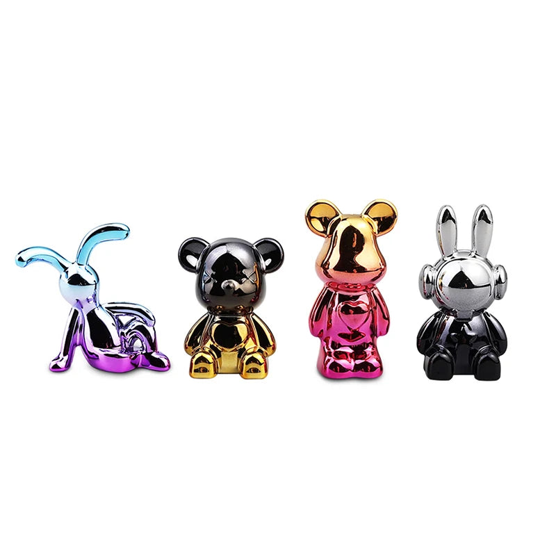 Cute Cartoon Bear Car Interior Decorations Center Console Ornaments Qme