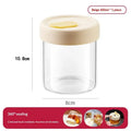 Sealed Silicone Lid Heat Resistant Microwavable Soup Juice Container Qme 400ml Beige