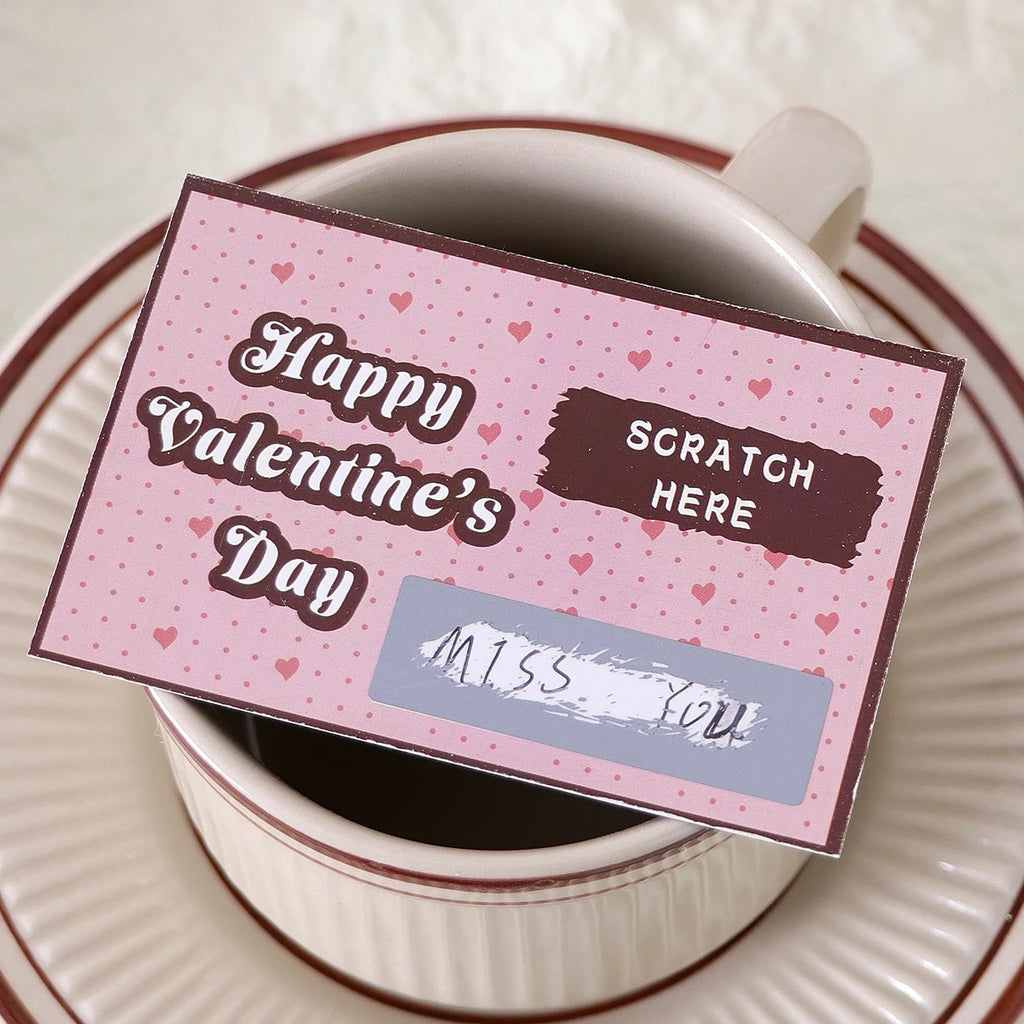 2Pcs/10Pcs/20Pcs Scratch-Off Love Coupons Couple Scratch Off Cards Valentine's Day Wedding Anniversary Creative Gifts Qme