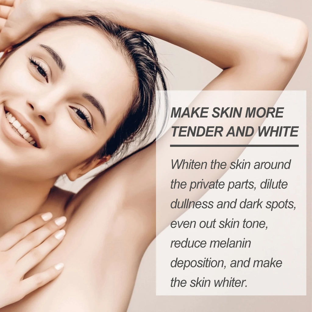 Body Snow Bleach Cream Nicotinamide Removal Dark Spot Melanin Brighten Private Parts Underarm Bleaching Armpit Elbow Knees Joint Qme