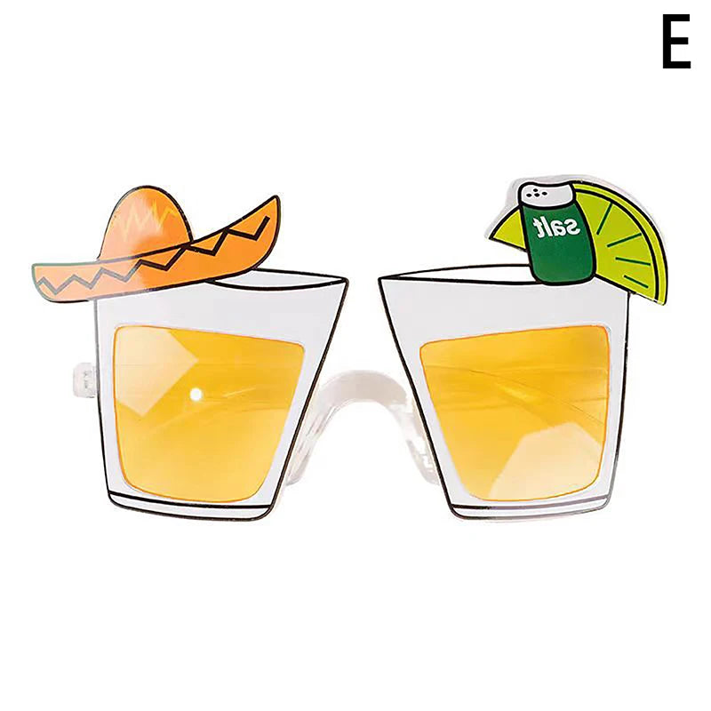 1Pc Summer Party Pineapple Strawberry Glasses Fruit Shape Glasses Tropical Pineapple Sunglasses Birthday Party Supplies Toys. Qme E