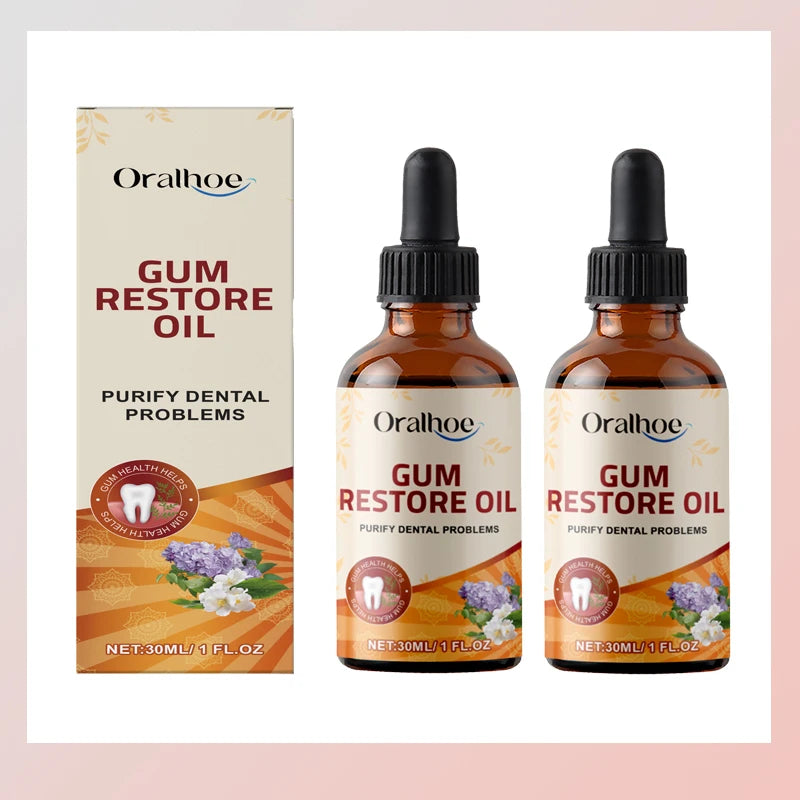 Fast Gum Repair Drops 7 Days Relieve Bleeding Sensitive Gums Soothe Inflammation Repair Gum Line Whiten Teeth Natural Oral Care Qme 2pc
