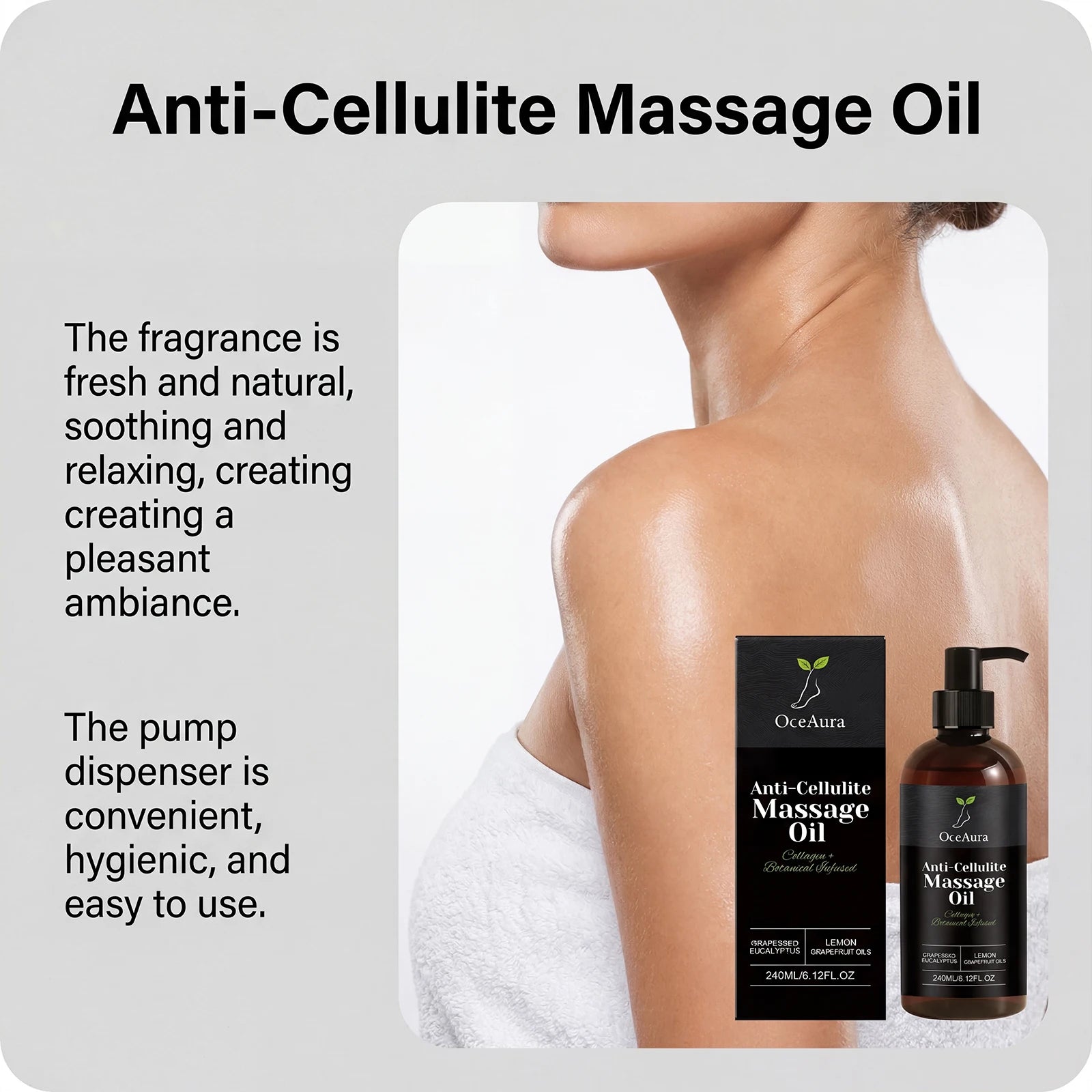 Collagen Firming Massage Oil Thigh Firming Nourishing Dry Skin Glowing Soothing Smoothing Tightening Body Oil for Daily Use Qme