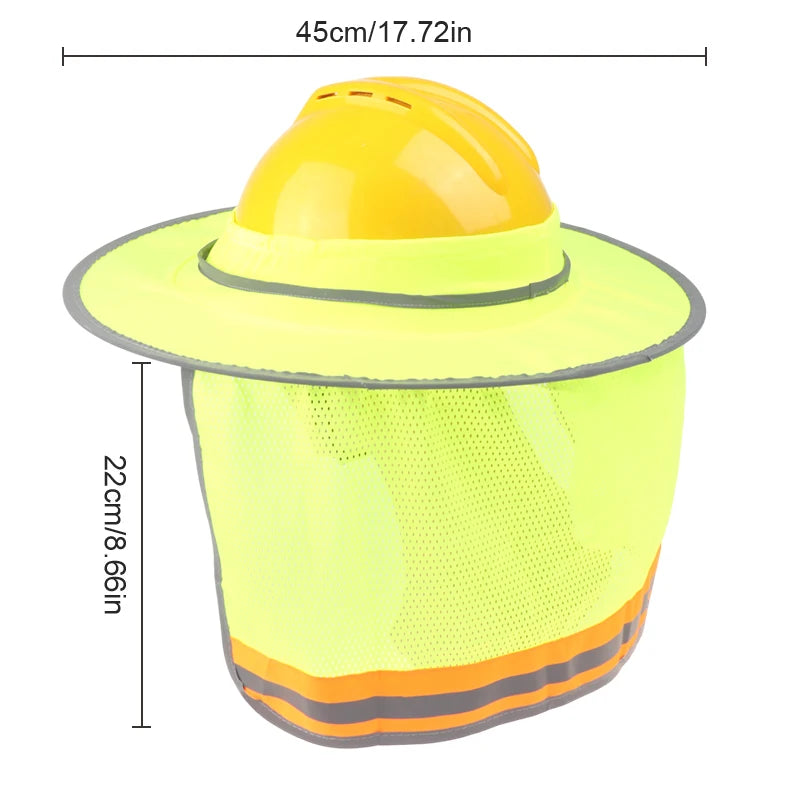 Temperature Sunscreen Safety Helmet Sun Protection Curtain Qme