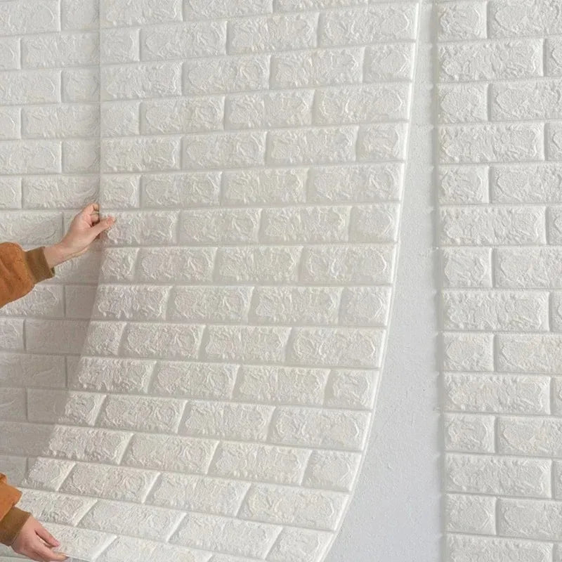 Waterproof 3D Wallpaper 1-10Pcs 70cmx100cm Decorative Wall Sticker Bedroom Apartment Household Indoor Wall Art Decor Qme