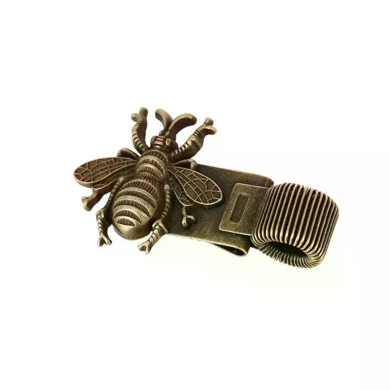 Retro Insect Design Metal Pen Clip Spring Loaded Sturdy Holder Work Qme