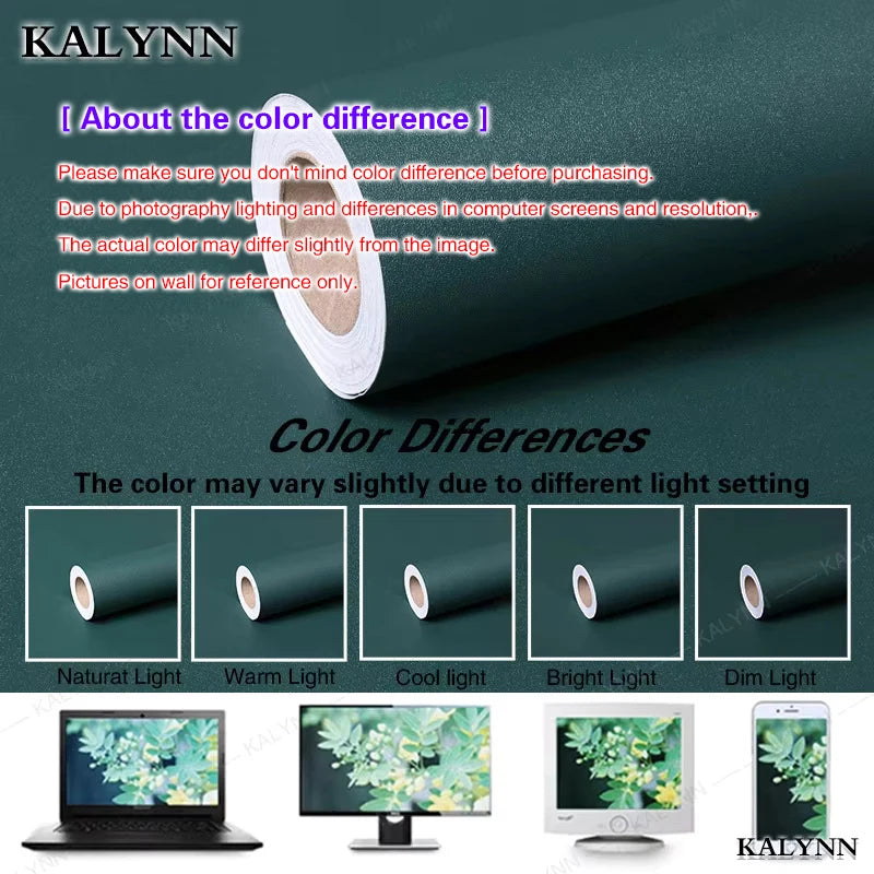 2023 Width Peel Stick Wallpaper Solid Contact Paper Self-adhesive Qme