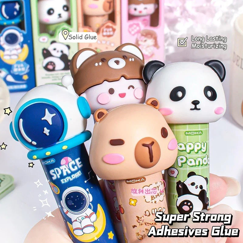 Kawaii Cartoon Capybara Solid Glue Strong Adhesives Stick Cute Qme