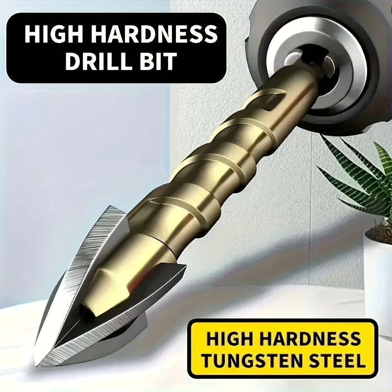 7PCS 3-12mm Cross Hexagon Tile Drill Bits Set For Glass Metal Ceramic Carbide Alloy Cross Tile Drill Bit Set Drilling Tools Qme