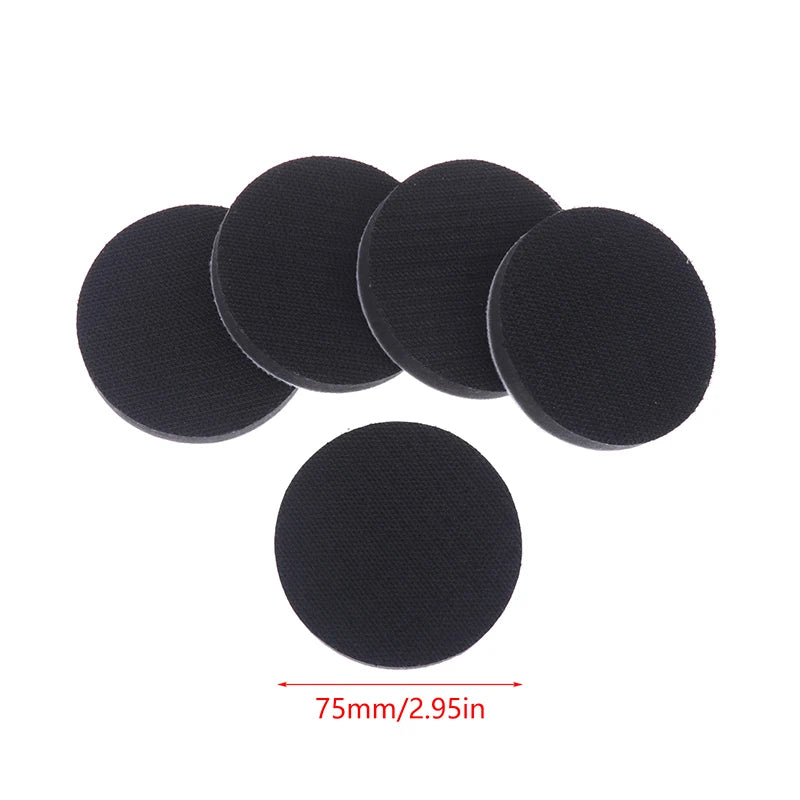 5Pcs 2/3/5 Inch Soft Density Sponge Sanding Pads Interface Pad Polishing Cushion Buffer Backing Pad For Power Tools Accessories Qme 3 inch