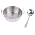 Cookware Saucepan Dry Pots Handle Kitchen Stainless Steel Seafood Qme 1