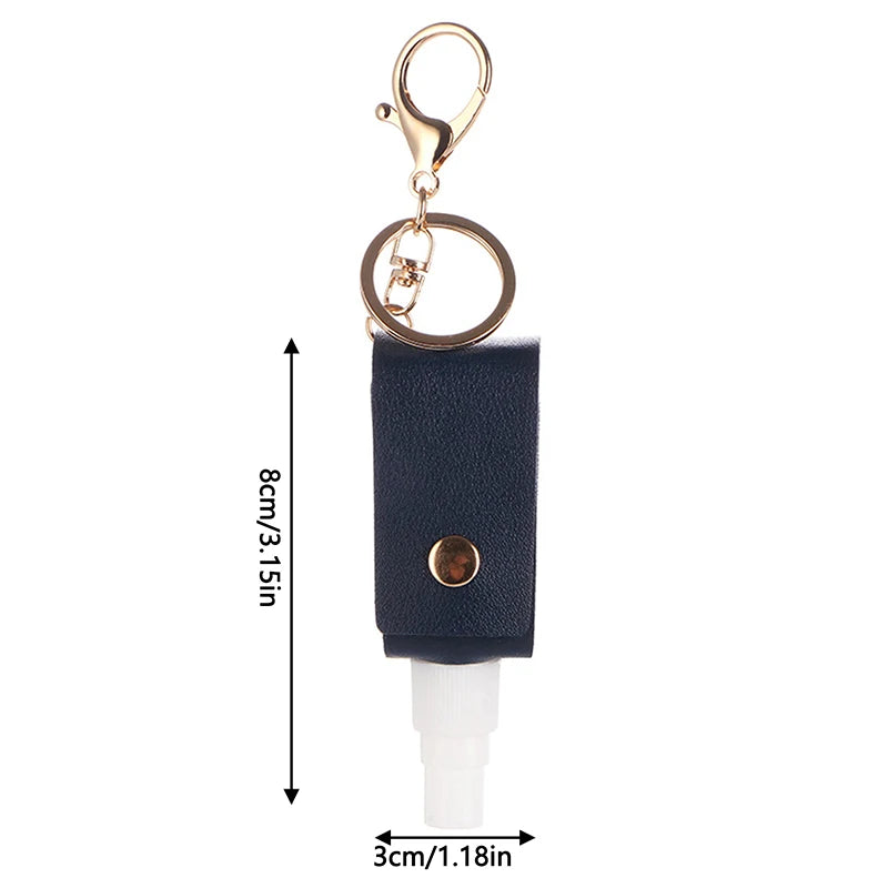 Hand Sanitizer Bottle Mini Hands Hydroalcoholic Gel PU Leather Qme