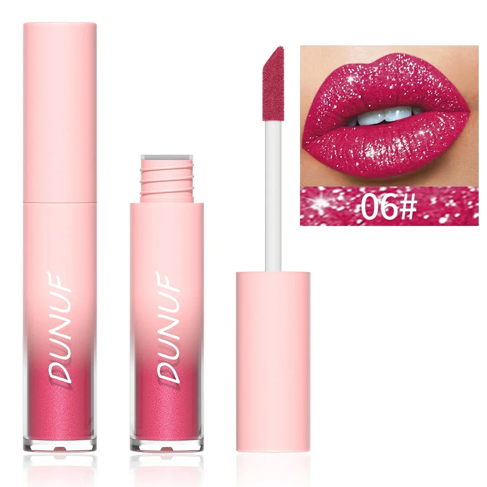 Pearlescent Lipstick Waterproof Long-lasting Lip Gloss Easy Paint Qme 06