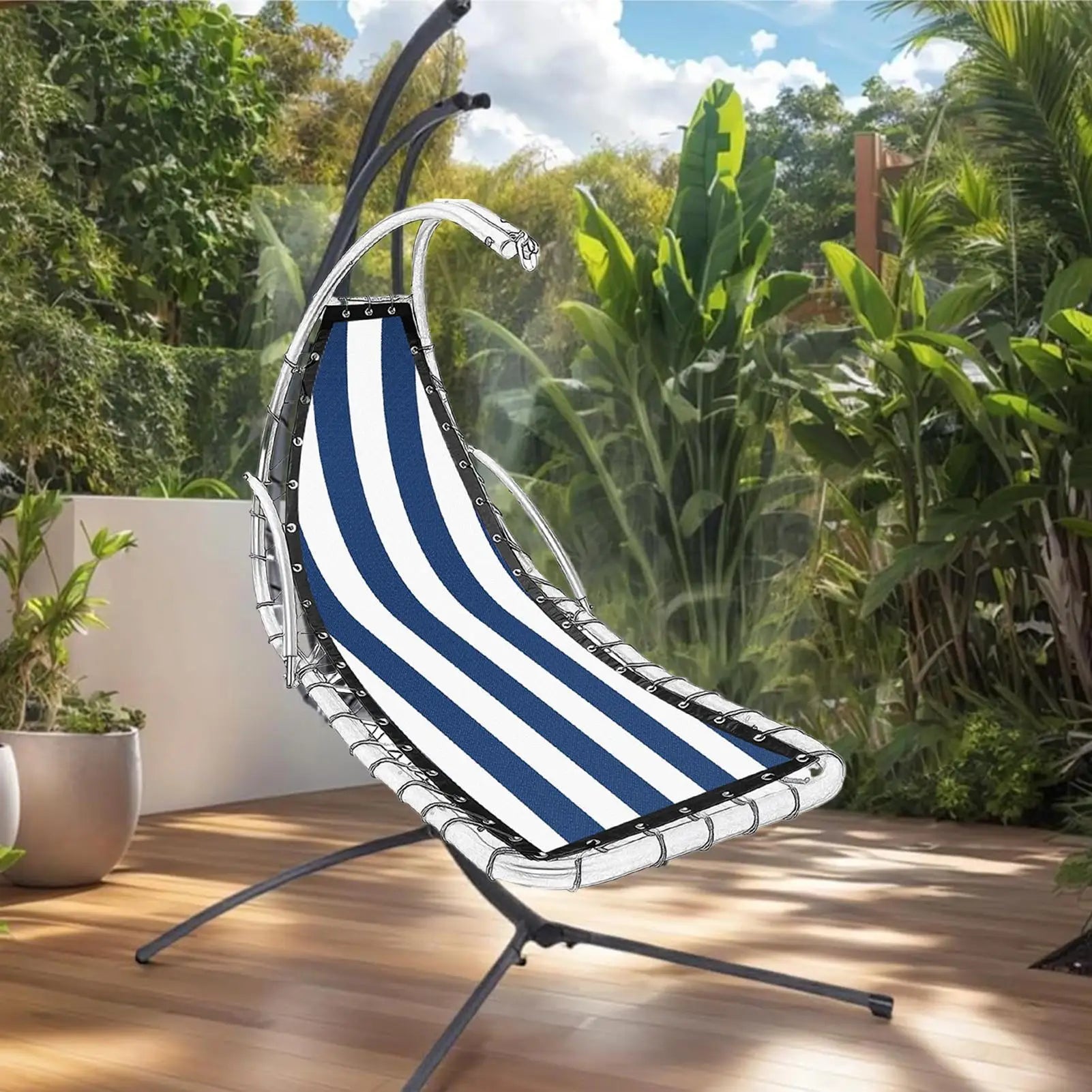 Swinging Chair Seat Cloth Thick Wear-Resistant Chaise Lounger Replacement Fabric For Outdoor Yard Camping Picnic Backyard Lawn Qme