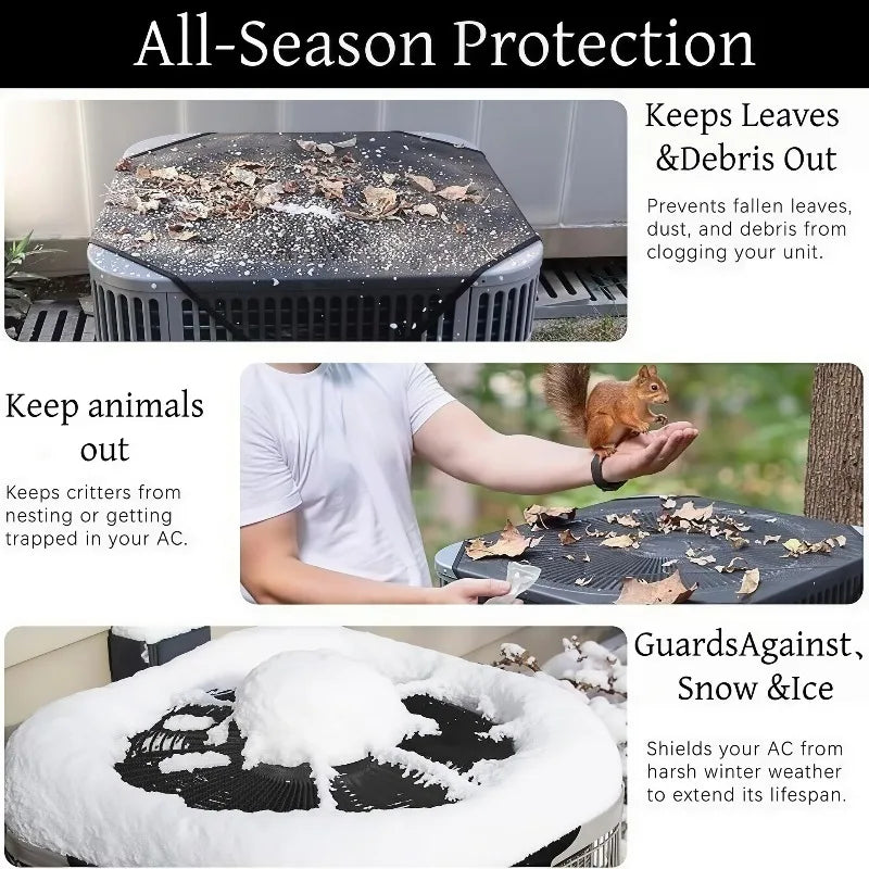 Universal Outdoor Air Conditioner Cover Windproof Design Ventilation Qme