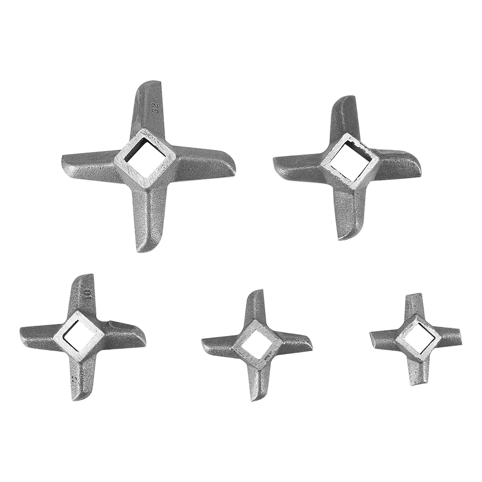 1Pc Meat Grinder Knife Mincer Plate Disc Knife with Hole Replacement Accessories Steel Kitchen Food Meat Blade Mincers Cutter Qme