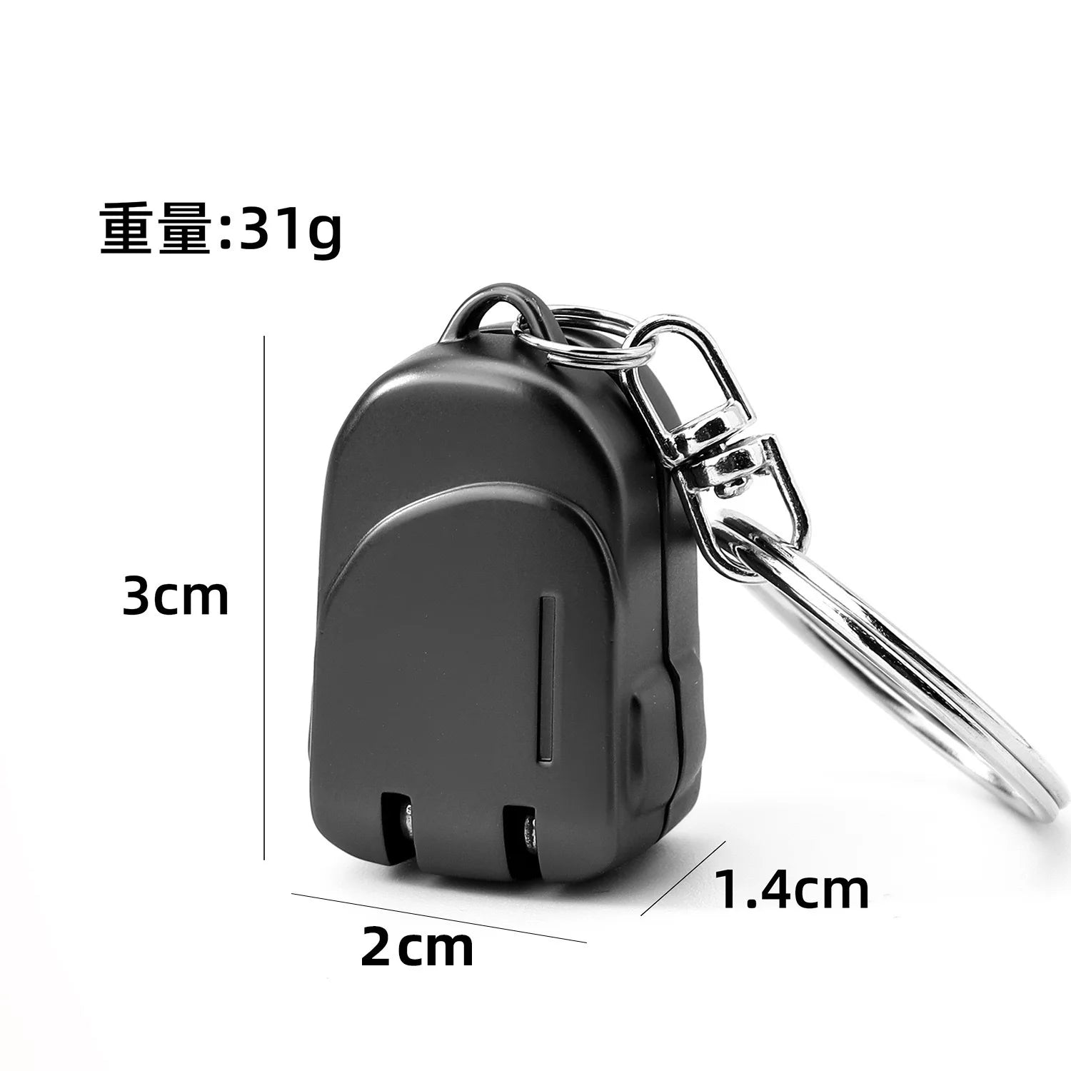 Nail Clipper Portable Folding Clippers Stainless Steel Mini Pendant Qme black