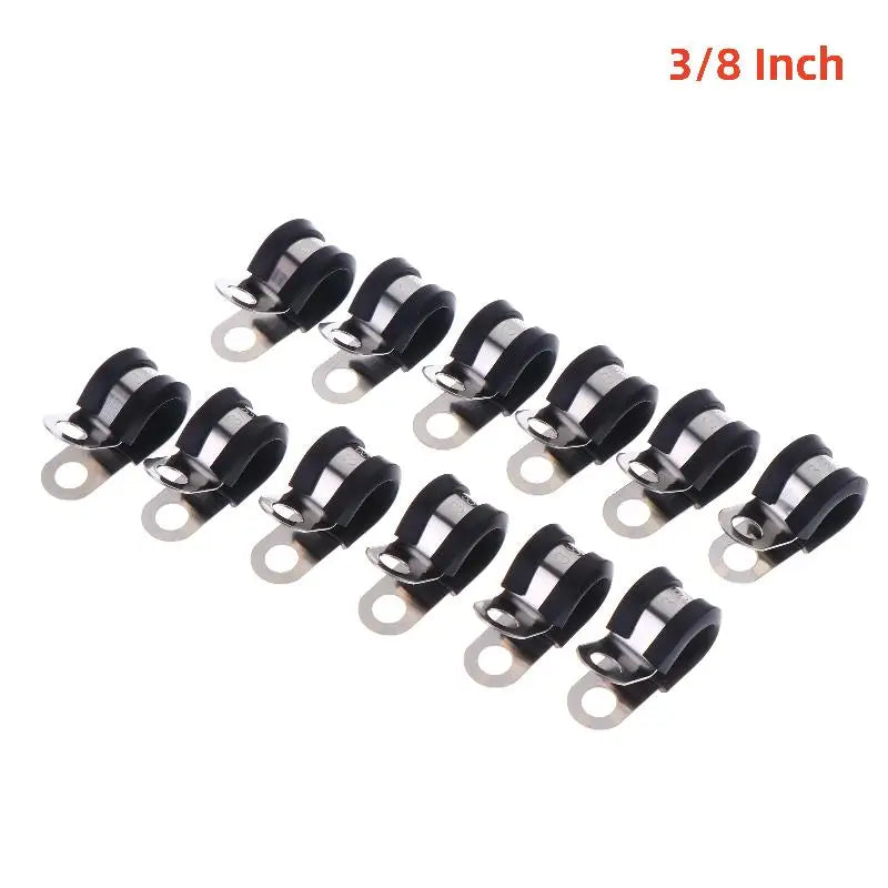 1 4 5 16 3 8 2 Brake Gas Line Pipe Fixing Clamp Cramp Metal R Clips Qme A3