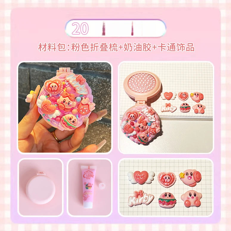 Hello Kitty Kuromi DIY Cream-colored Air-cushion Comb Materials Qme 20