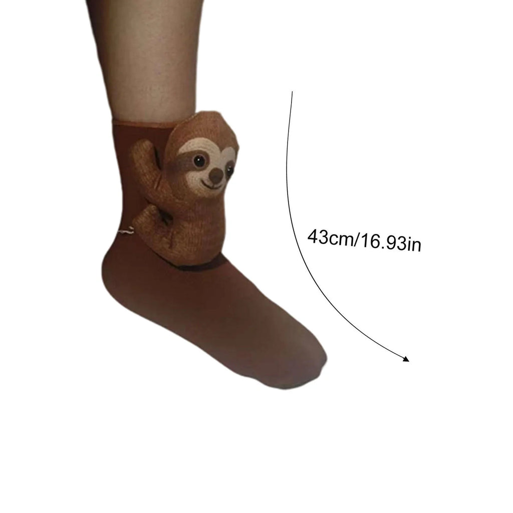Cute Cartoon Thermal Fluffy Slipper Socks Fall Winter Warm Women Short Cotton Home Sleeping Soft Non Slip Grip Cute Socks Qme