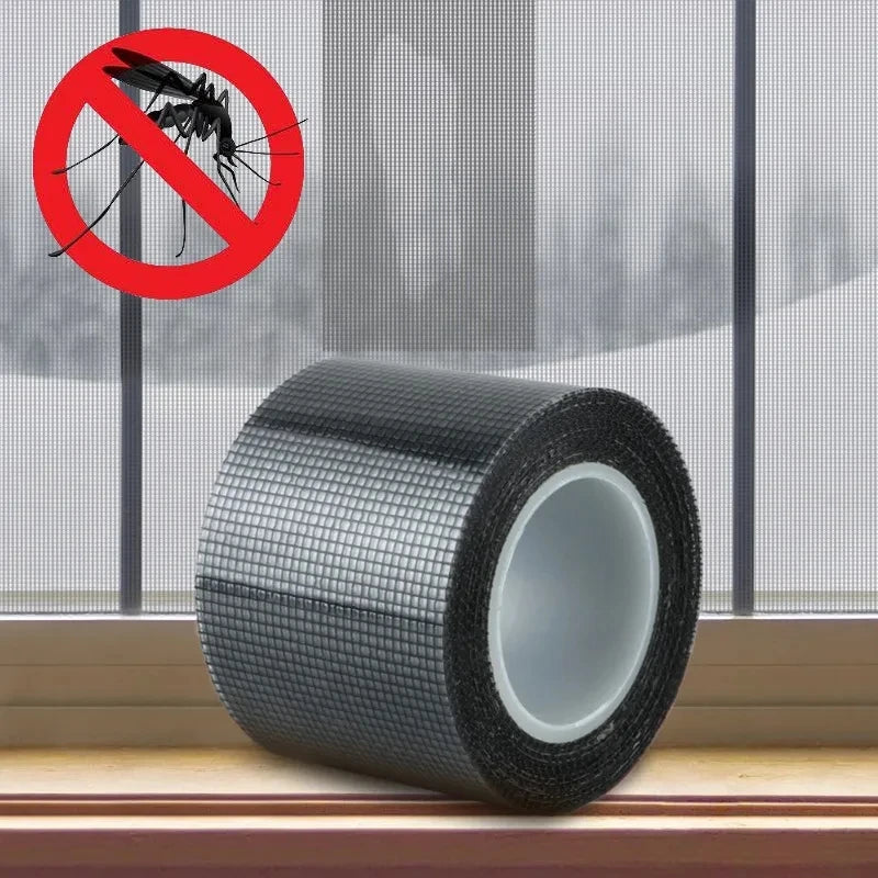 1 Roll Window Screen Repair Tape, Adhesive Mesh Tape For Covering Window Door Tears Holes Screen Patch Repair Kit Qme