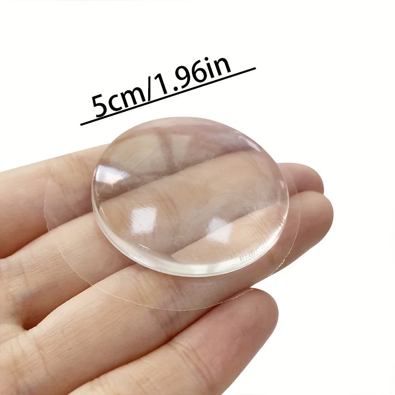 6 Households Transparent Anti-collision Adhesive Doors Silent Qme