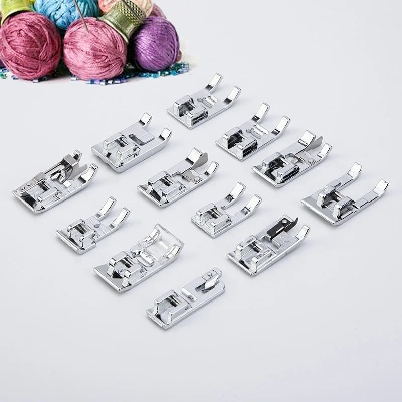 32PCS Sewing Machine Presser Feet Set Multifunctional Presser Foot Kit Cording Braiding Pintuck DIY Sewing Accessories Tools Qme