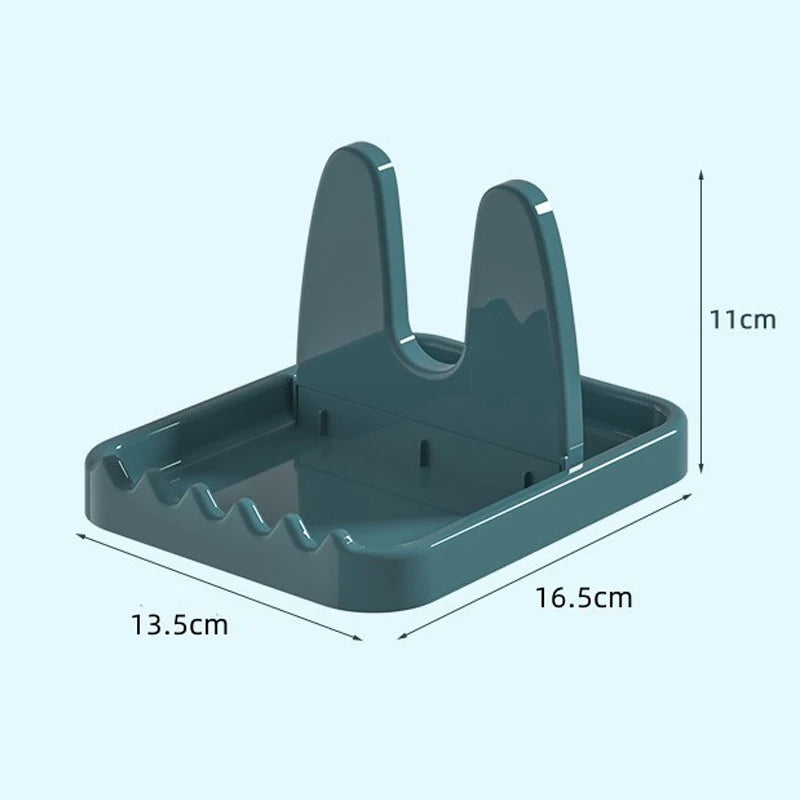 Foldable Pot Holder Plastic Spoon Holder Vertical Kitchen Storage Rack Suitable For Ladle Forks And Lid Rack Storage Rack Qme