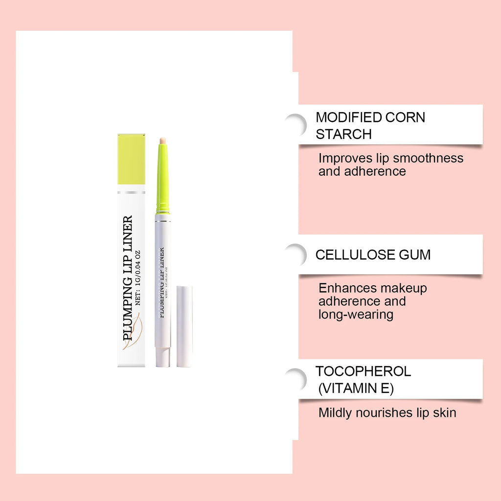 Waterproof Matte Lip Liner Long Lasting Smudge Proof Matte Finish Natural Plumping Lip Pencil for Daily Makeup & Lip Contour Qme