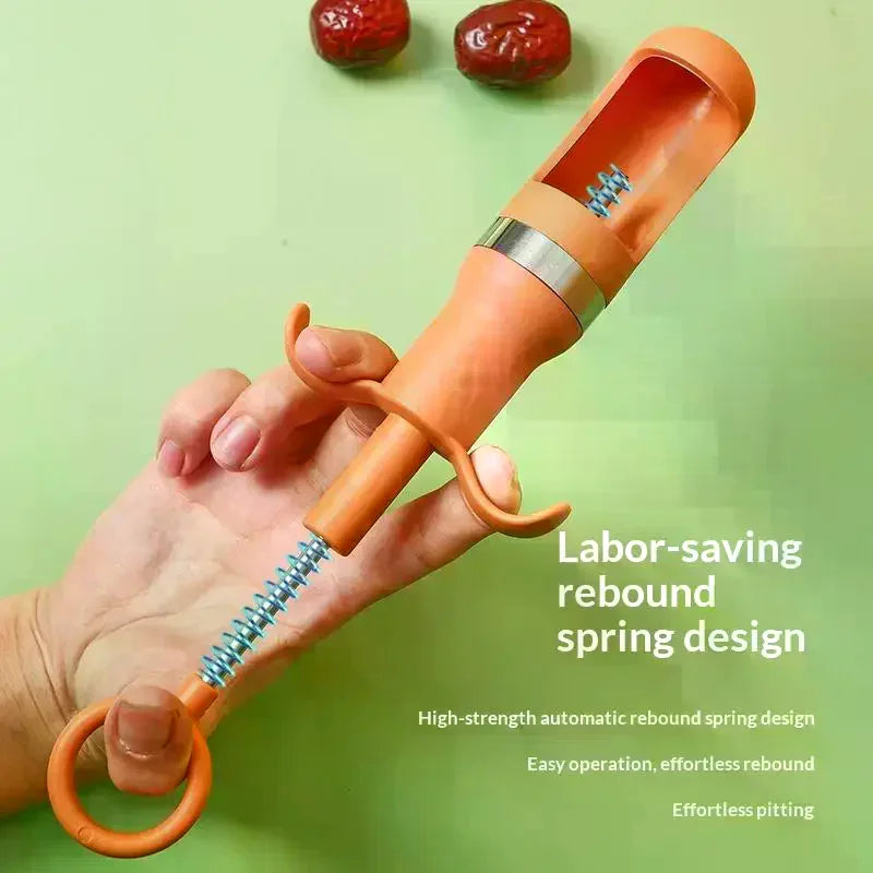 Cherry Pitter With Fast One Second Pit Removal And Non Slip Handle Red Date Pitter Home Kitchen Baking Use Fruit Tool Gadget Qme