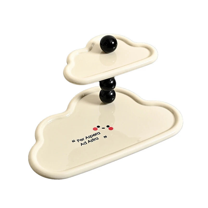 Shelf Bathroom Aromatherapy Perfume Organizer Cloud Shape Double Qme