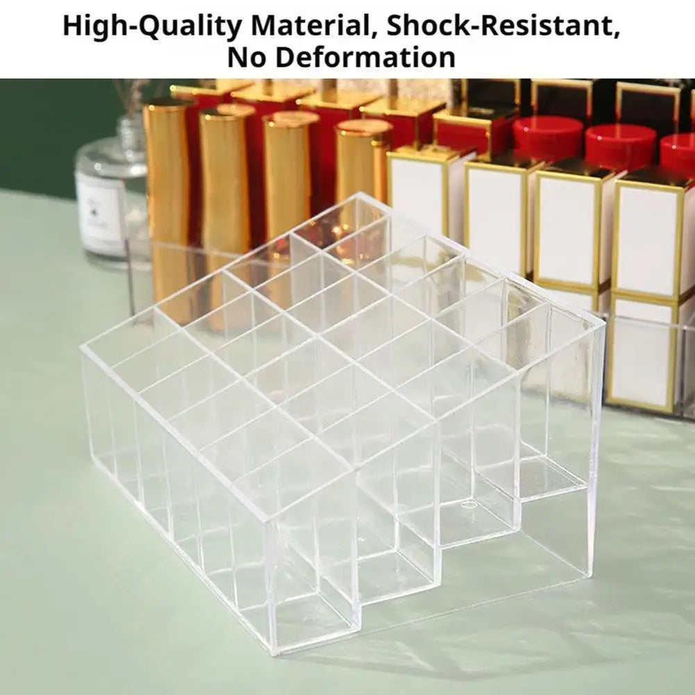 4 Sizes Lipsticks Holder Clear Acrylic Lipgloss Lipstick Organizer Qme