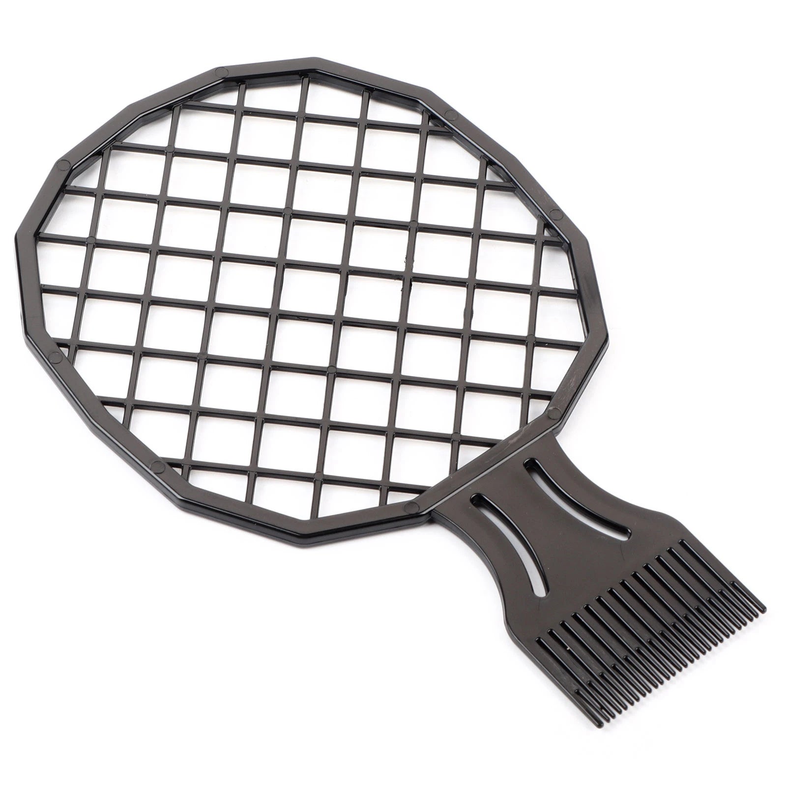 Afro Comb Curly Hair Comb Dreadlocks Comb Men Afro Curly Hair Comb Dreadlocks Tin Foil Hot Perm Comb Hairdressing Tool Perm Comb Qme black