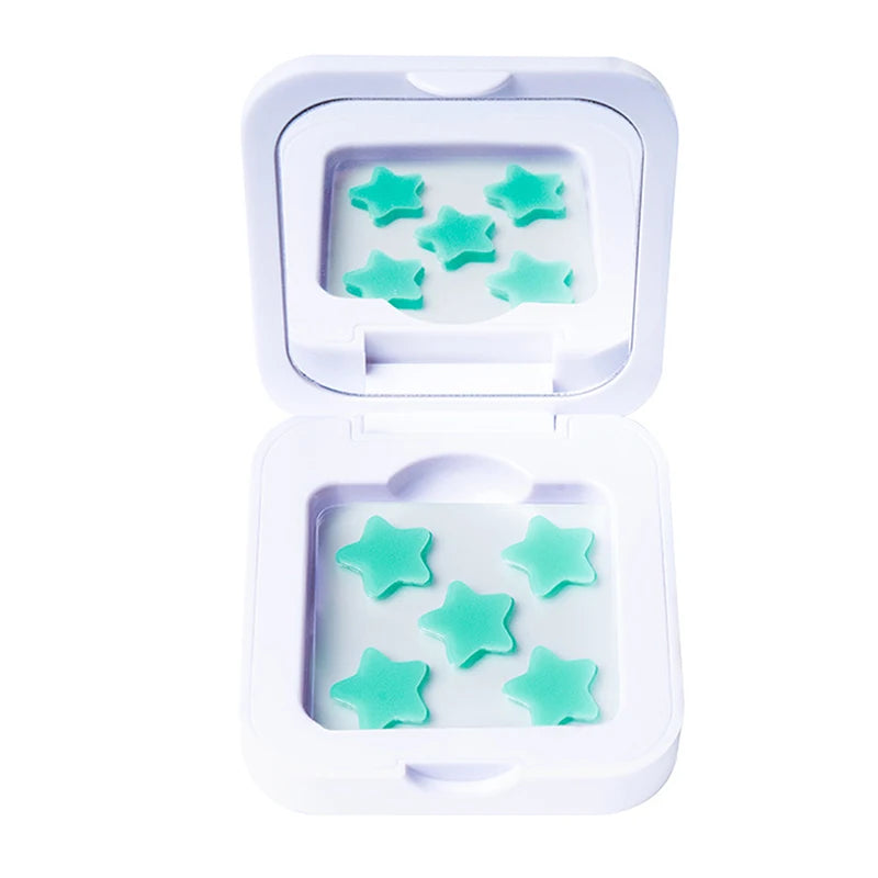 1Box 25 48 Patches Hydrocolloid Acne Patch Fade Repair Invisible Qme Green white box