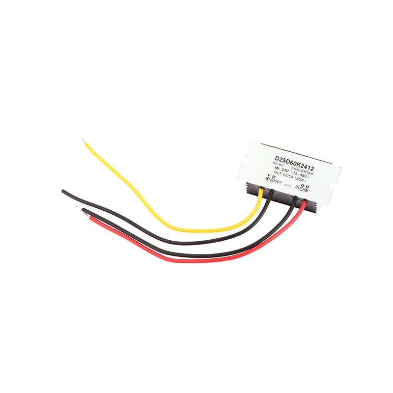 1Pc 24V To 12V 5A DC Step Down Converter Voltage Regulator Reducer Module Power Supply For Led Light Car Truck Boat. Qme