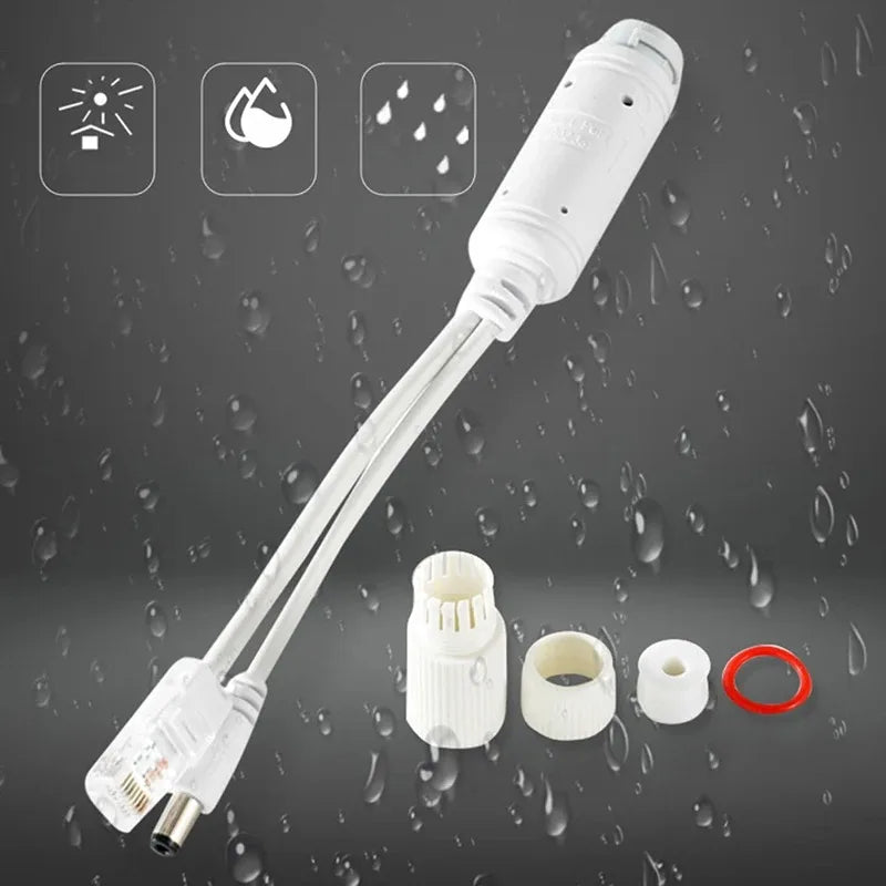 2PCS PoE Splitter Outdoor Waterproof 48V to 12V 14W IP Camera Power Supply Module for National Standard Qme