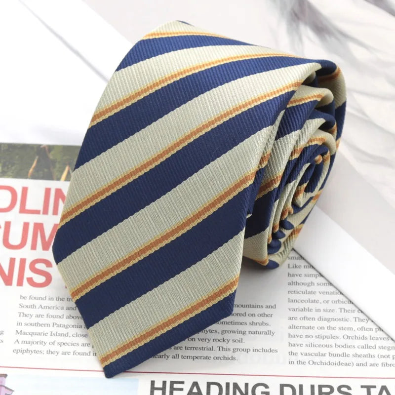 Fashion JK Striped Necktie Year Preppy Tie Graduation Campus Events Qme c