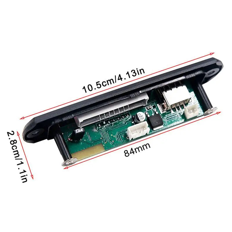 Bluetooth Car Music Player Lossless Audio USB AUX TF Slot Hifi Sound Qme