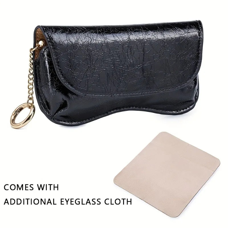 Leather Glasses Box Storage Case Easy Portable Bag Pressure-resistant Qme
