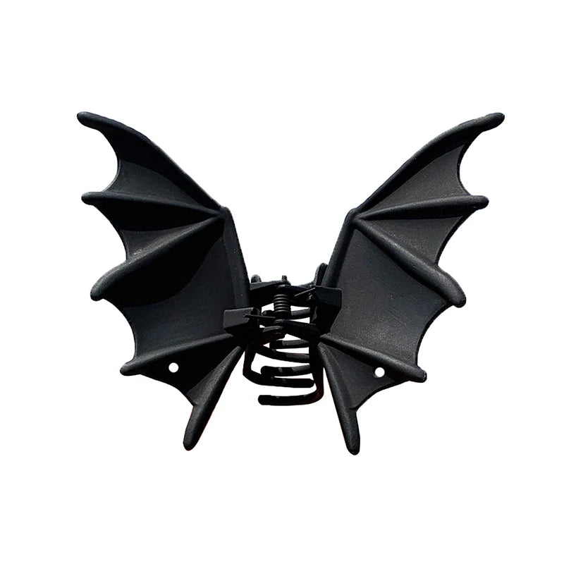 Metal Bat Hair Clips Black Cute Fashion Shark Clip Women Girl Qme