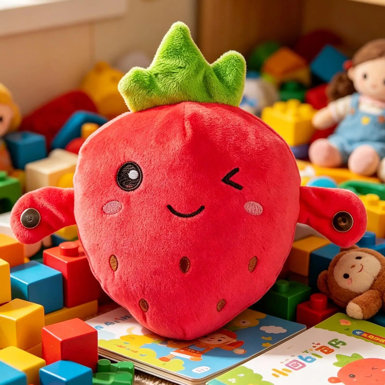 NEW Interactive Music Toy Educational Interactive Sensory Cuddle Doll Activity Learning Plush Doll For Education Kids Girls Boys Qme
