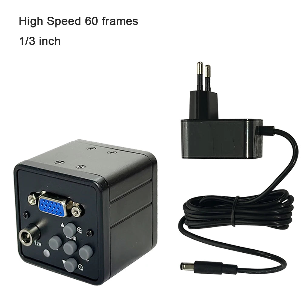 HD1080P HDMI VGA Industrial Video Microscope Camera Industry C MOUNT Qme VGA 110V US PLUG