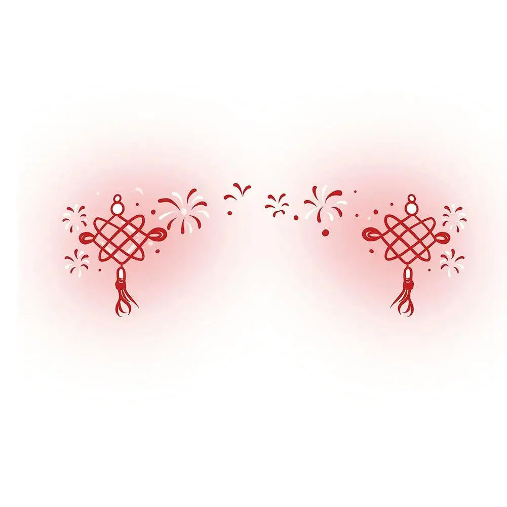 2026 New Year Face Decals Easy-Apply Festive Makeup Stickers For Parties Temporary Waterproof Facial Decor Tattoo Accessori M3M6 Qme S CN