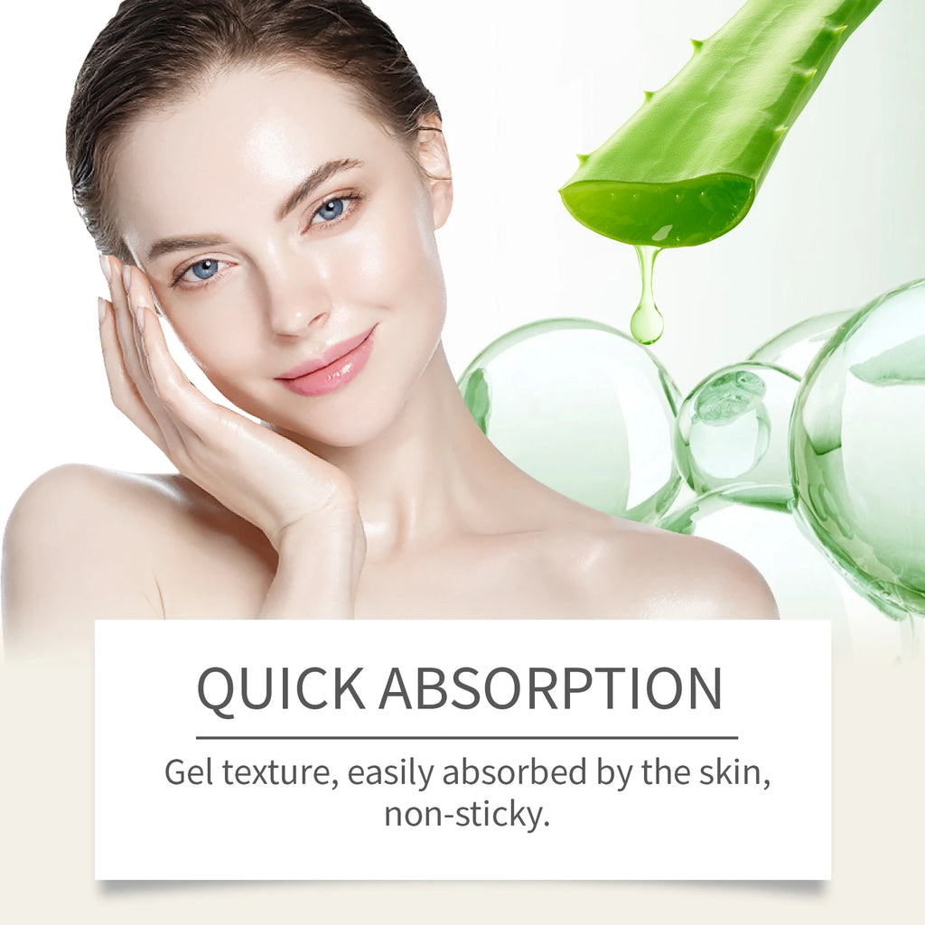 Hydrating Aloe Vera Gel Soothe Dry Skin Repair Sunburn Moisturizing Face Cream Improve Bulky Pores Shrink Natural Sleeping Mask Qme
