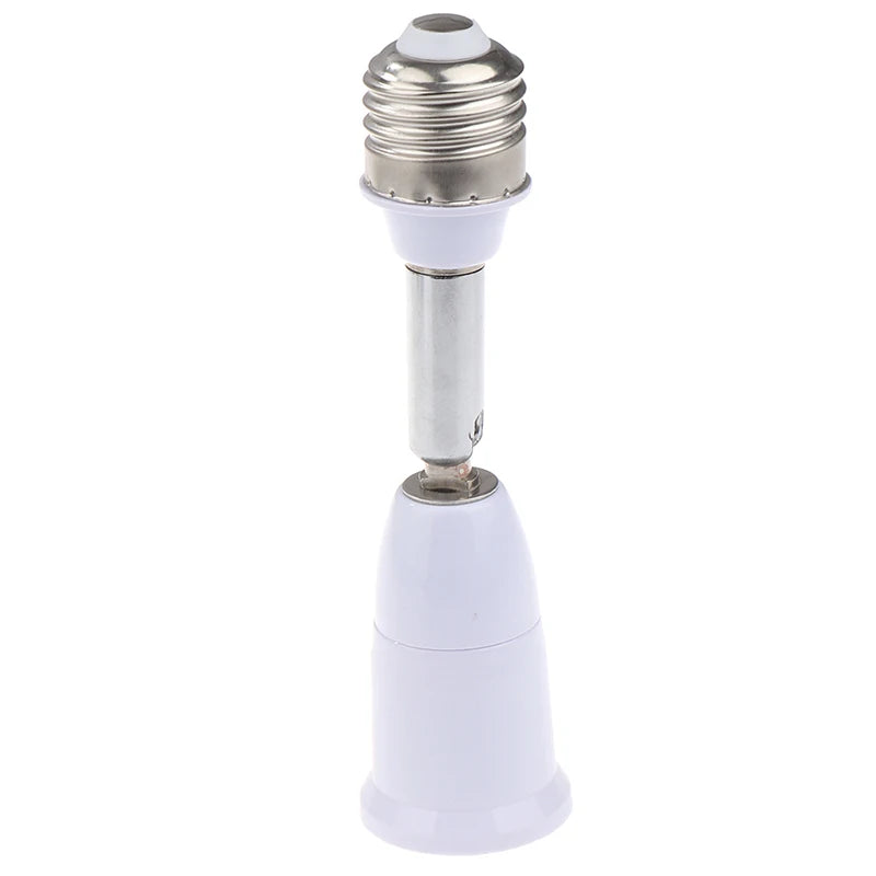 Universal E27 to E27 Lengthened Lamp Base 180 degree Rotation Tube LED Flexible Lamp base Bulb Socket Light Holder Converters. Qme