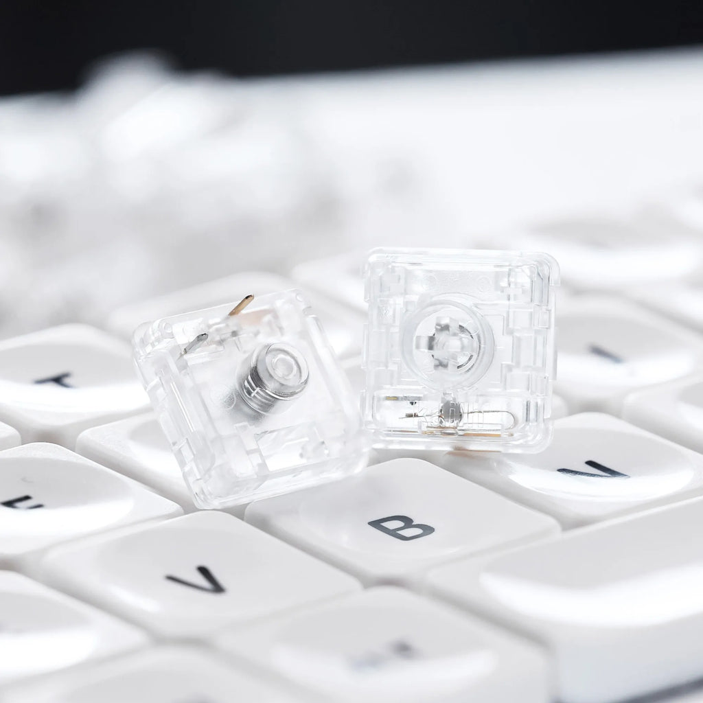 Haute42 Kailh Custom Low Profile Crystal Switch 3Pin 43g Linear Switch for Low Profile Switches Keyboard HITBOX Keyboards Switch Qme