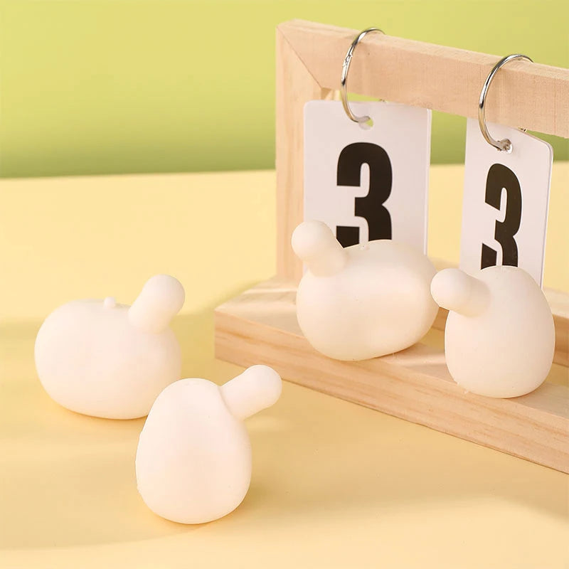 5Pcs Anti Anxiety Squeeze Toy DIY Accessories For Adult Blow Bubble Novelty Pinch Toy Insert Ball For Autism Kids Stress Toy. Qme