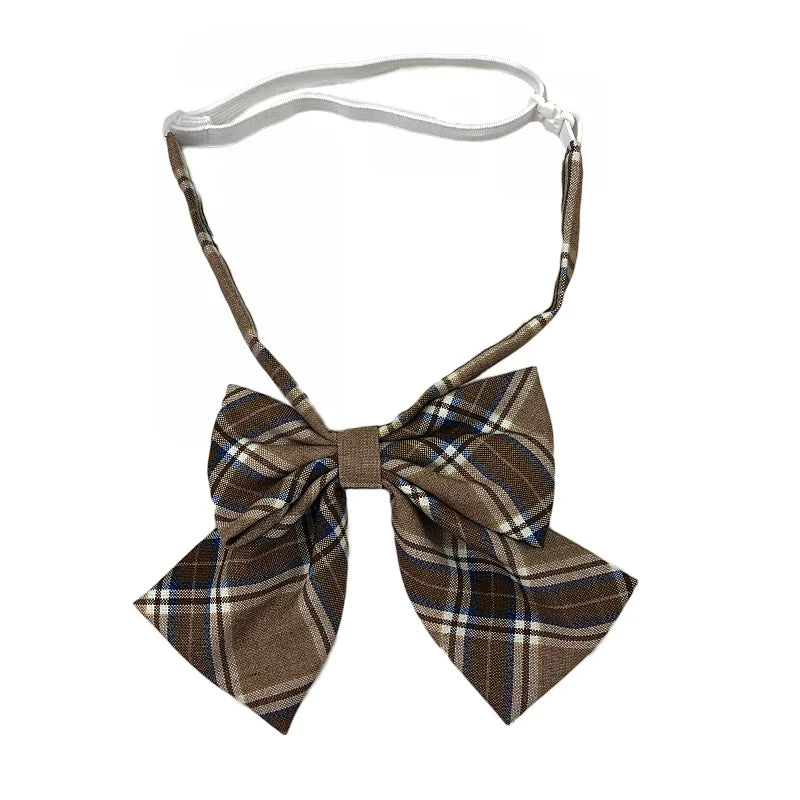 Cute Ladies Bowtie Fashion Butterfly College Plaid Check Bow Tie Qme rt-1